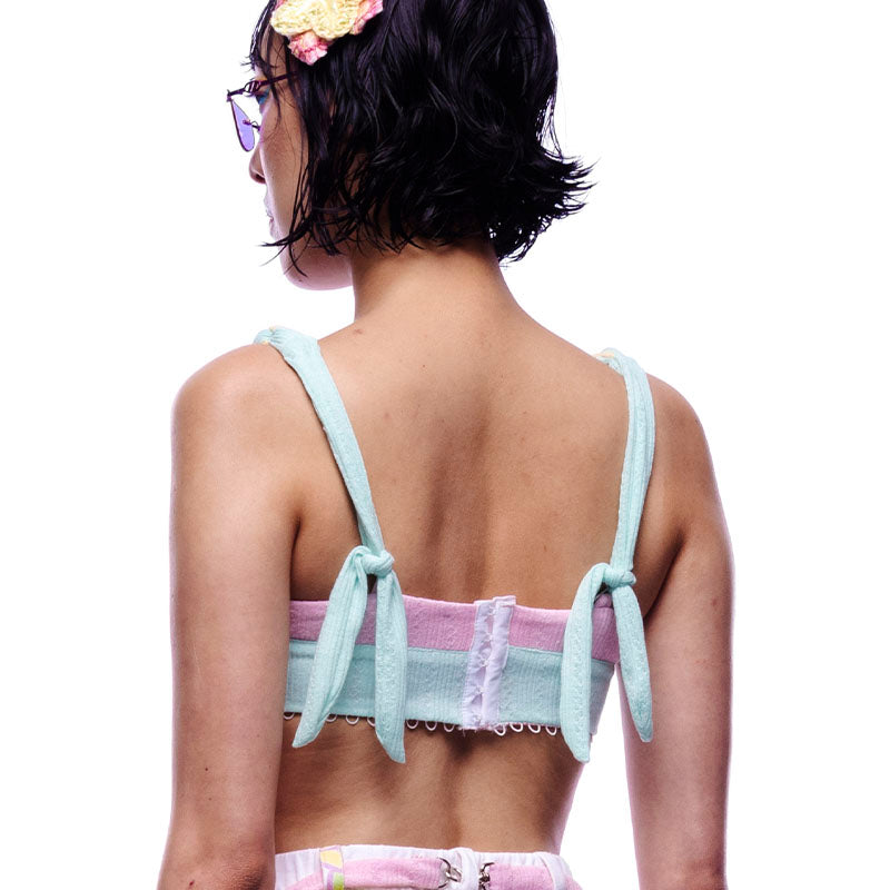 Pastel Bra with Braided Straps *Ships after 3 weeks*
