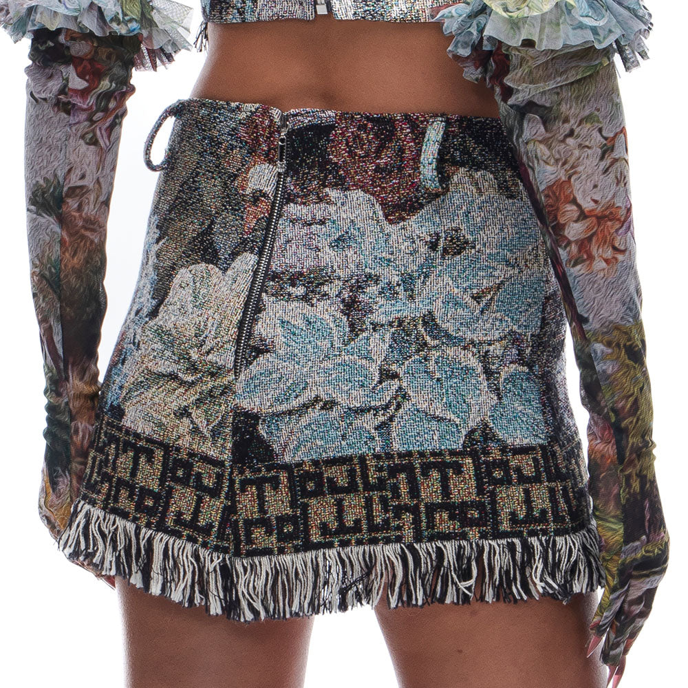 Tapestry Mini Skirt