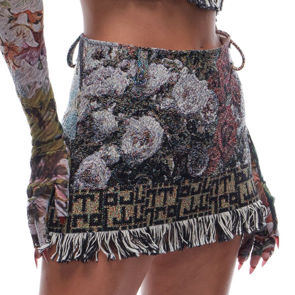 Tapestry Mini Skirt