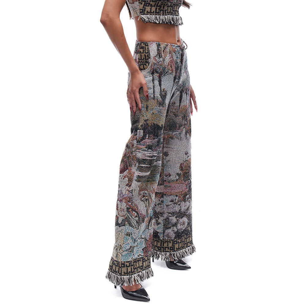 Low-Rise Tapestry Trousers