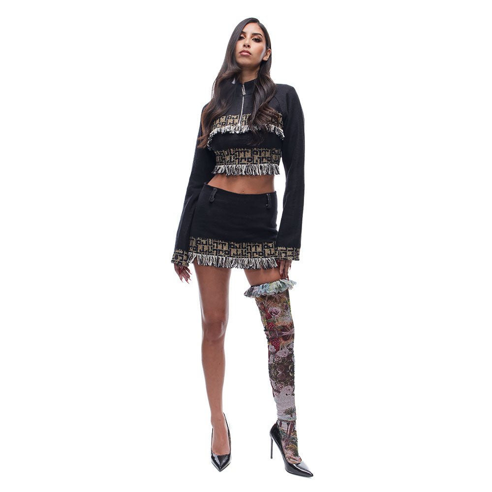 Tapestry Mini Skirt