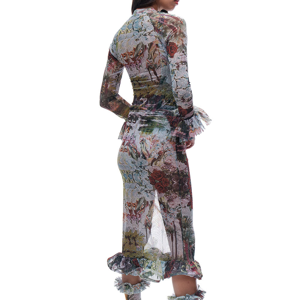Mesh Fru Fru Dress